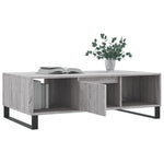 ZNTS Coffee Table Grey Sonoma 104x60x35 cm Engineered Wood 827098