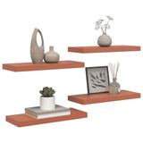 Wall Shelf 4 pcs Red 60 x 23 x 4 cm Engineered Wood 42019928