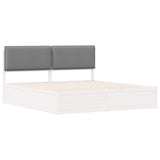 Bed Frame with Upholstered Headboard Light Grey 180 x 200 cm 3398113