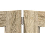 Dog Gate with Stands 4 pcs Sonoma Oak 100 x 60 cm 892116
