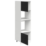Oven Cabinet PORTO Black Oak 60 x 57 x 207 cm Engineered Wood 3417316