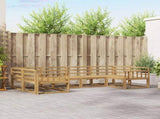 Outdoor Sofa Set 6 pcs White Solid Acacia Wood 3386928