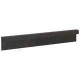 Garden Cover Profile 10 pcs 100 x 5 x 15 cm Steel Black 8012935