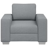 Sofa Light Grey 100 x 77 x 82 cm Fabric 4105207