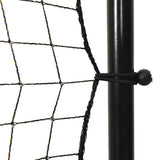 Football Rebounder Net Black 366x90x183 cm HDPE 93762