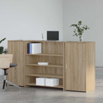 Reception Desk Sonoma Oak 200x50x103.5 cm Engineered Wood 3324180