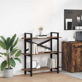 Bookshelf Smoked Oak 100 x 33.5 x 102 cm Engineered Wood 883948