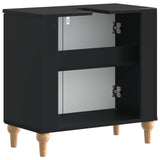 Bathroom Sink Cabinet ALKMAAR Black 59.5 x 31.5x 59 cm 896126