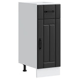 Kitchen Base Cabinet Lucca Black Engineered Wood 853698