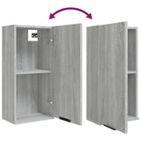 Wall-mounted Bathroom Cabinet Grey Sonoma 32x20x67 cm 817061