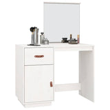Dressing Table White 95x50x134 cm Solid Wood Pine 820088