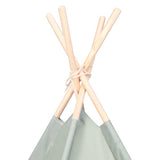 Children Tent Grey and White 120 x 120 x 150 cm Solid pine wood 80273