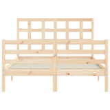 Bed Frame without Mattress 140x200 cm Solid Wood 3193986