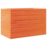 Garden Planter Wax Brown 70x40x46 cm Solid Wood Pine 3282441