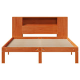 Bookcase Bed without Mattress Wax Brown 140x200cm Solid Wood Pine 3322529