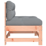 Middle Sofa with Cushions Solid Wood Douglas 825553