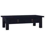 ZNTS Coffee Table Light Black Coffee 100x50x30 cm Solid Mahogany Wood 288829