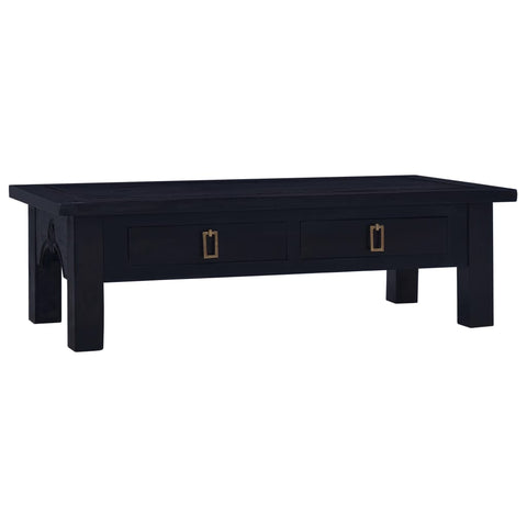 ZNTS Coffee Table Light Black Coffee 100x50x30 cm Solid Mahogany Wood 288829