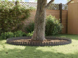 Lawn Edgings 10 pcs Black 103 x 0.05 x 22 cm Steel 874786