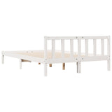 Extra Long Bed Frame without Mattress White 160x210 cm Solid Wood Pine 852437
