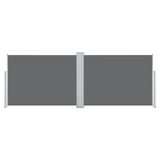 Retractable Side Awning Anthracite 120x1000 cm 48480