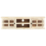 TV Cabinet 130x30x36 cm Solid Mango Wood 285899