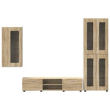 TV Cabinet Set FLORIN 3 pcs Sonoma Oak Engineered Wood 3397946