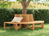 Tree Bench Half Round 201 cm Solid Wood Teak 364405