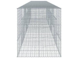 Gabion Basket with Cover 800x100x150 cm Galvanised Iron 3295220