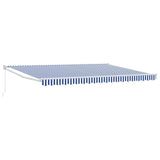 Retractable Awning Blue and White 4 x 2 m 3418923