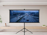 Tripod Projector Screen with Stand 100 Inch 4K HD 169 Home Cinema Portable UK 80018850