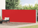 Patio Retractable Side Awning 180x600 cm Red 317967