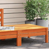 Garden Footstool Wax Brown Solid Wood Pine 838016