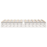 Bed Frame without Mattress White 160x200 cm Solid Wood Pine 850849