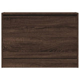 Shoe Cabinet Brown Oak 80x21x57 cm Engineered Wood 839916