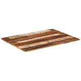 Rectangular Table Top 60x80 cm 15-16 mm Solid Reclaimed Wood 286043