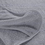 Beach Towels 2 pcs Grey 75x200 cm Fabric 400 GSM 362672