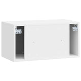 Wall-Mounted TV Cabinet High Gloss White 59.5 x 31 x 30 cm 898199