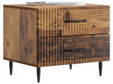 Bedside Cabinet with Drawer 2 pcs Old Wood 43 x 34.5 x 47.5 cm 894772