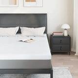 Mattress Topper White 160 x 200 x 7 cm Jaquard Fabric 4106239