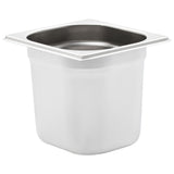 Gastronorm Containers 8 pcs GN 1/6 150 mm Stainless Steel 50908