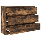 Sideboard Smoked Oak 100x35x76 cm Engineered Wood 3328502