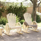 Rocking Adirondack Chairs 2 pcs Solid Wood Fir 3207119