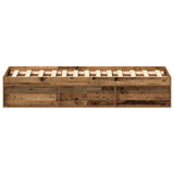 Bed Frame without Mattress Old Wood 135x190 cm Engineered Wood 3329315