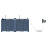Garden Planter 2 pcs Grey 80 x 40 x 37.5 cm PP 42002868