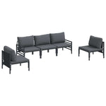Garden Sofa Set Anthracite Steel 3378974