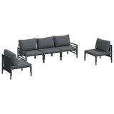 Garden Sofa Set Anthracite Steel 3378974