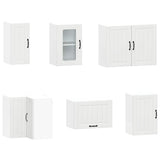 11 Piece Kitchen Cabinet Set "Kalmar" White Engineered Wood 3314941