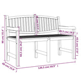 4 Piece Garden Dining Set Solid Wood Teak 3157944