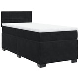 Box Spring Bed with Mattress Black 90x190 cm Velvet 3286200